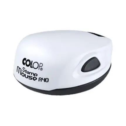 Оснастка для печати Colop карманная пластиковая, диам. 40 мм., цвет корпуса БЕЛЫЙ STAMP MOUSE R 40
