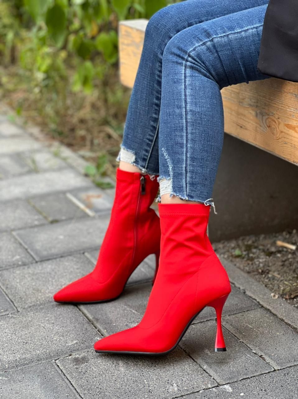 Туфли красные женские