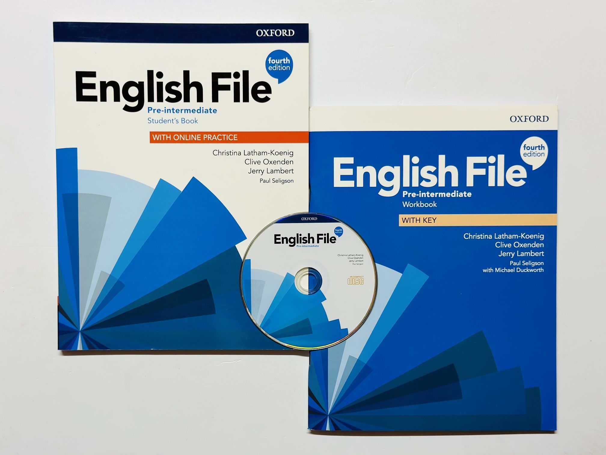 English File 4th Fourth edition Pre-Intermediate Комплект Student's Book + Workbook + CD