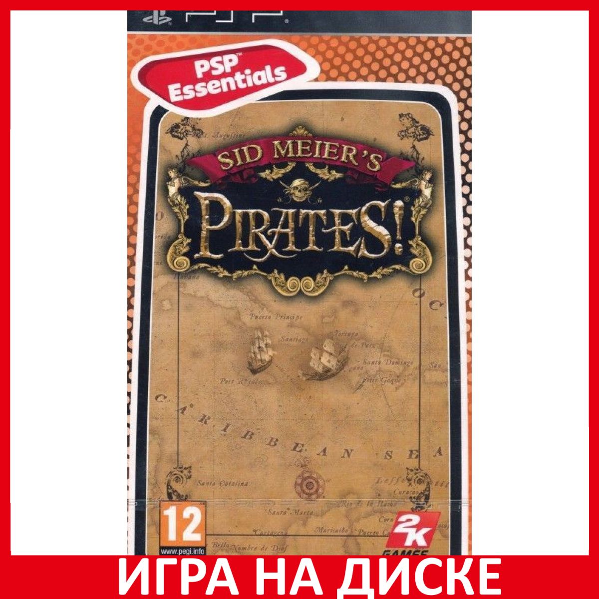 Игра Sid Meiers Pirates! Essentials (PlayStation Portable (PSP), Английская  версия)