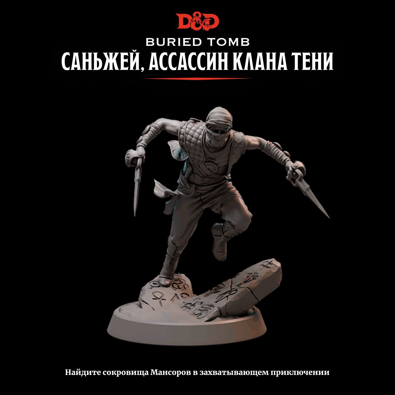 Миниатюра Dungeons & Dragons Саньжей, Ассассин Клана Тени , 32mm - купить с  доставкой по выгодным ценам в интернет-магазине OZON (1217746991)