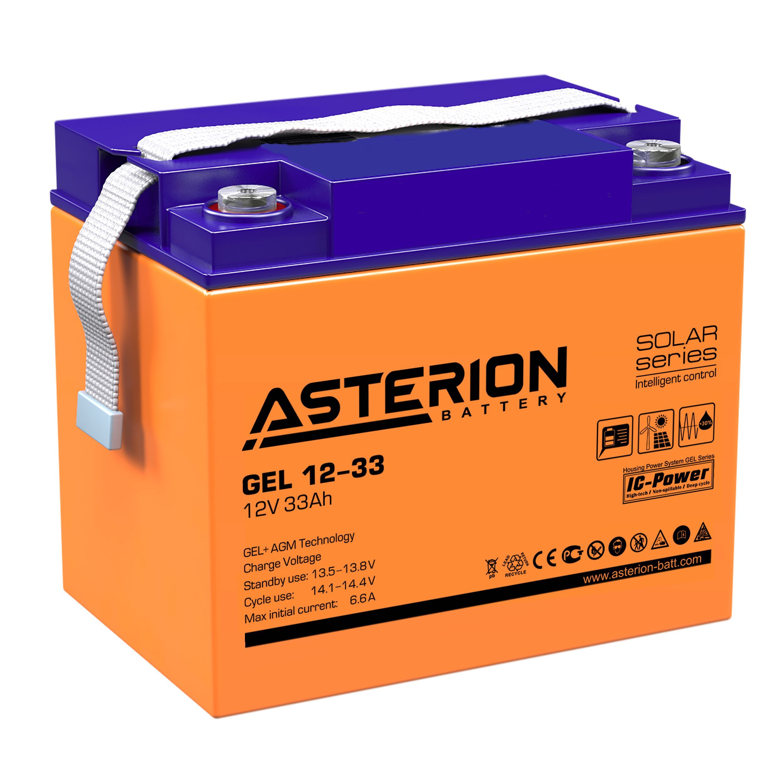 Батарея для ИБП ASTERION BATTERY ASTERION GEL 12-33 NDC купить по выгодной  цене в интернет-магазине OZON (1235592647)