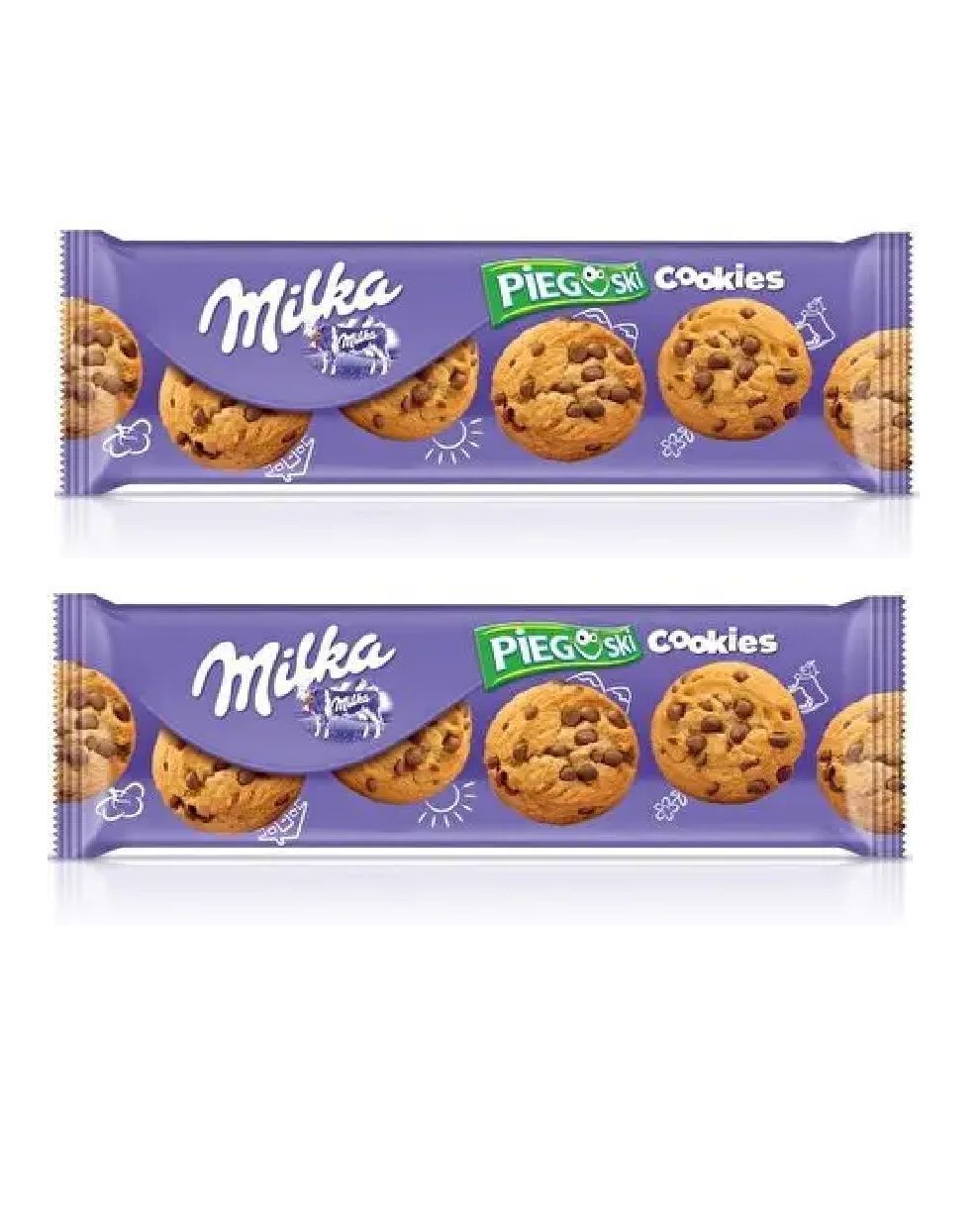 Печенье Milka Choco Cookies, 2 шт по 135гр с кусочками шоколада - купить с  доставкой по выгодным ценам в интернет-магазине OZON (1249448571)