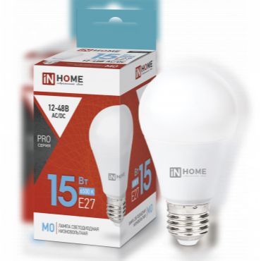 ЛампасветодиоднаянизковольтнаяLED-MO-PRO15Вт12-48ВE276500К1200ЛмINHOME