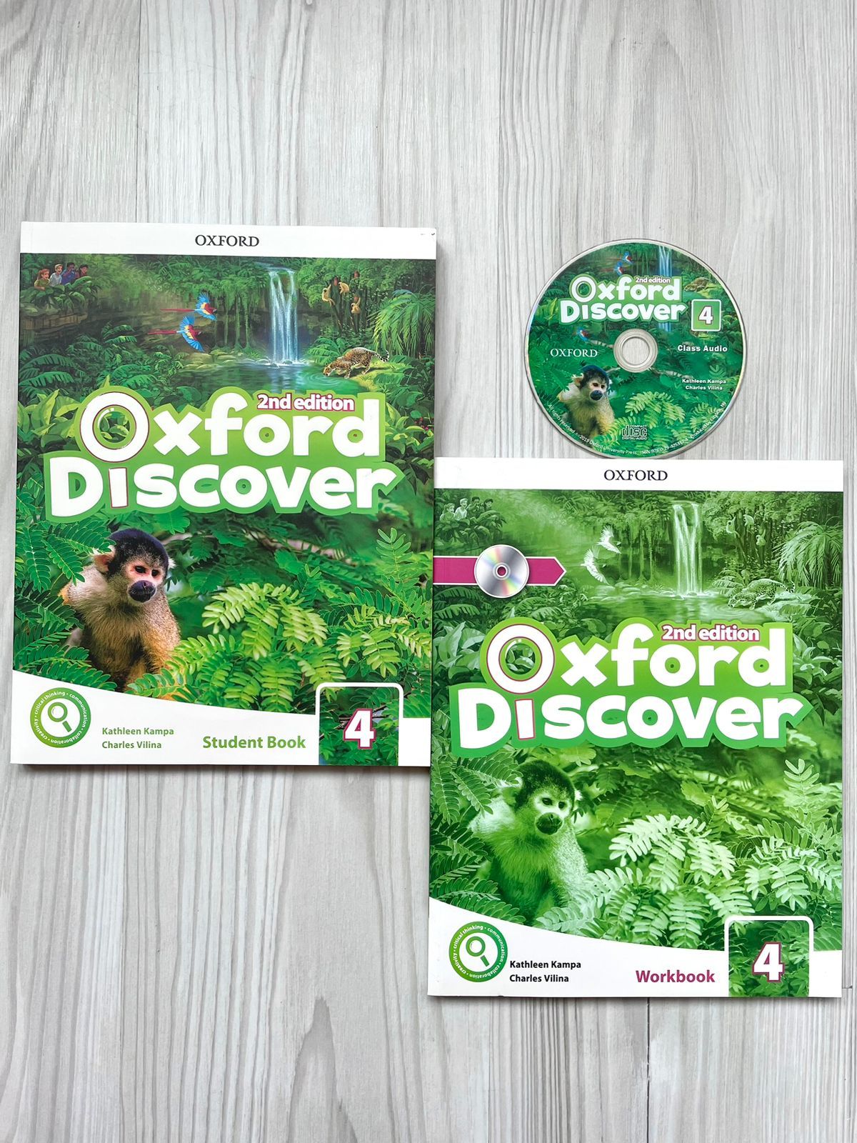 Oxford Discover 4 Student Book+Workbook+Диск - купить с доставкой по  выгодным ценам в интернет-магазине OZON (1264366923)