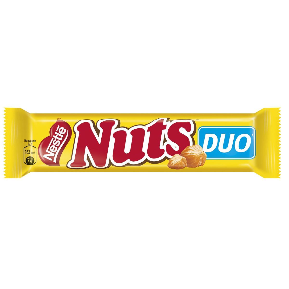 Шоколадный батончик Nuts Duo 66г