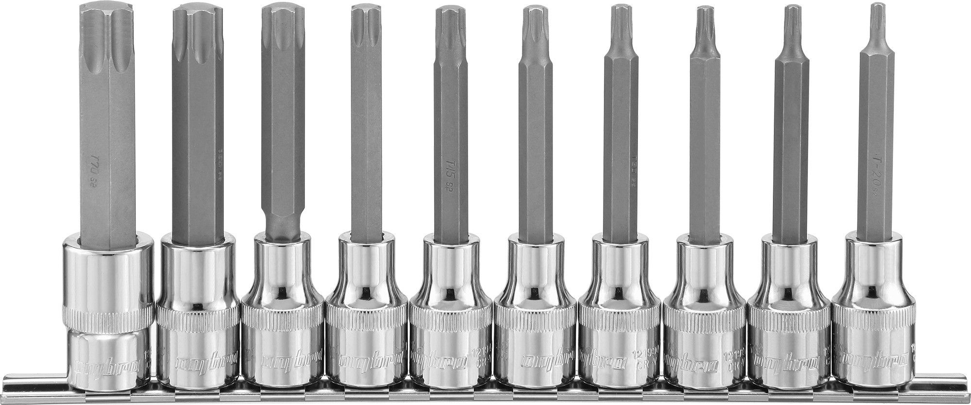 ) ombra 912709 55705. Набор ключей торцевых 9 предметов torx (t10-t50). Torx ombra. Набор торцевых головок torx (e10-e24; 1/2"; 9 шт. Torx ombra.