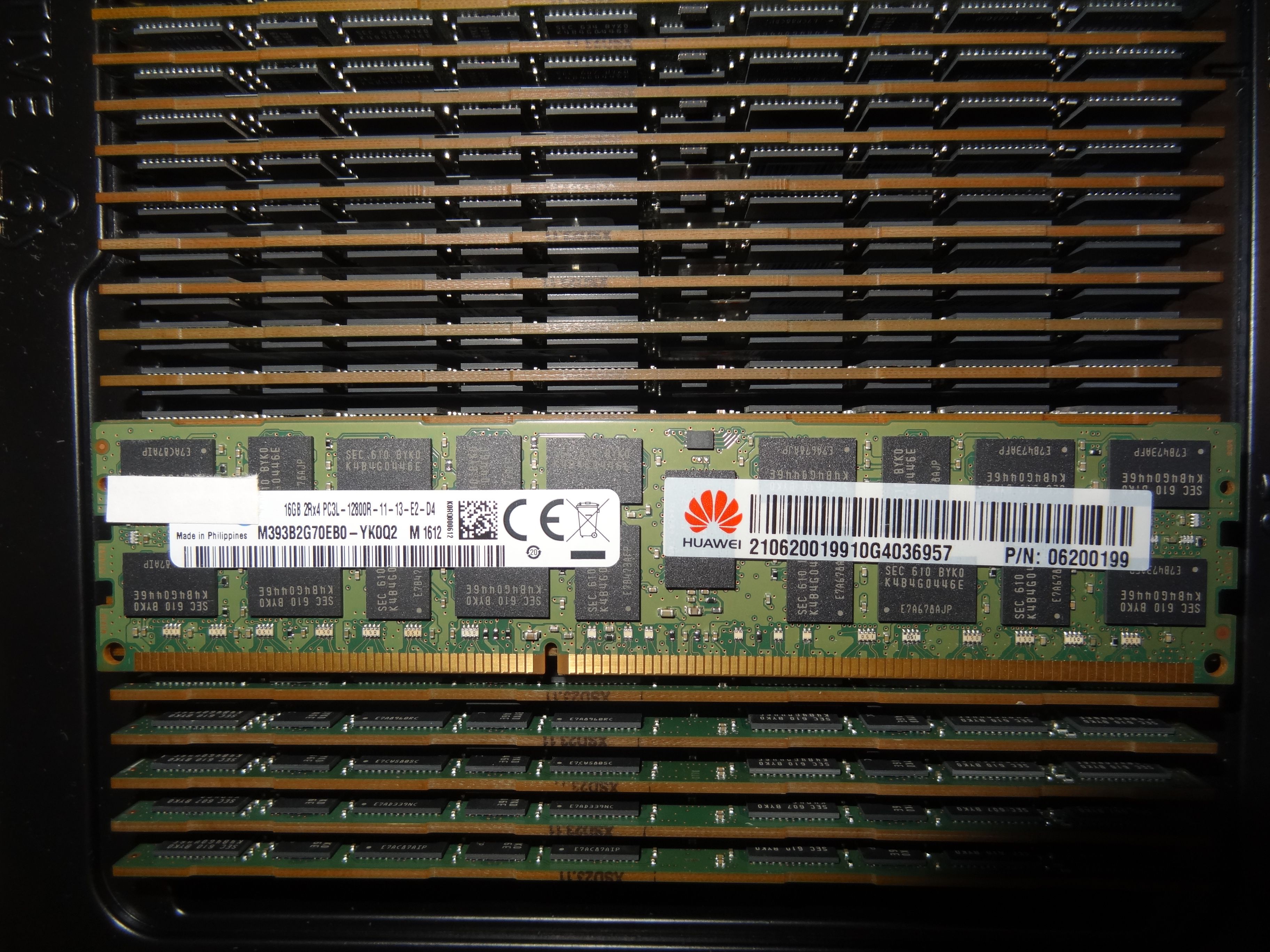 OEMОперативнаяпамятьСервернаяпамятьDDR316GBECCREG2Rx4PC3L-12800R1.35vM393B2G70EB0-YK0Q21x16ГБ(1425)