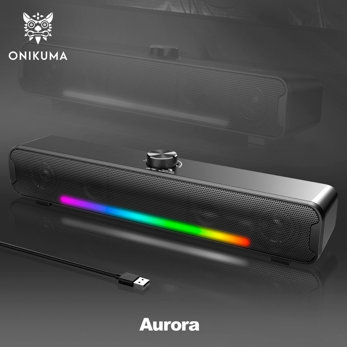 Колонки для компьютера / саундбар / 10 Вт, Bluetooth 5.3, USB, RGB