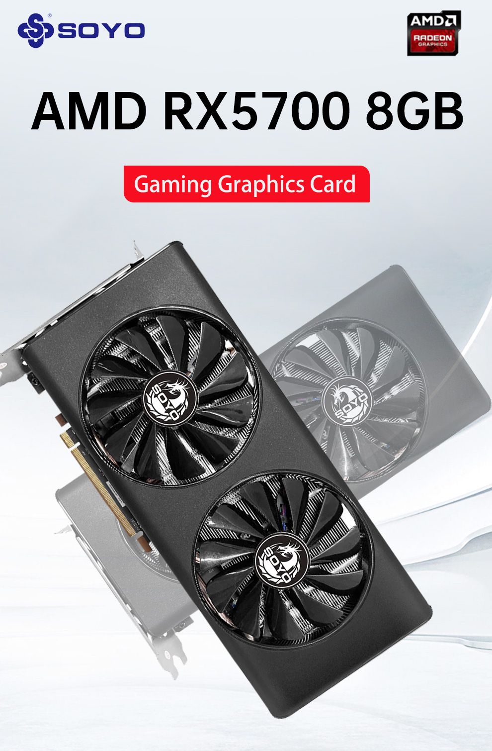 Видеокарта SOYO Radeon RX 5700, 8 ГБ GDDR6 - купить по низким ценам в ...