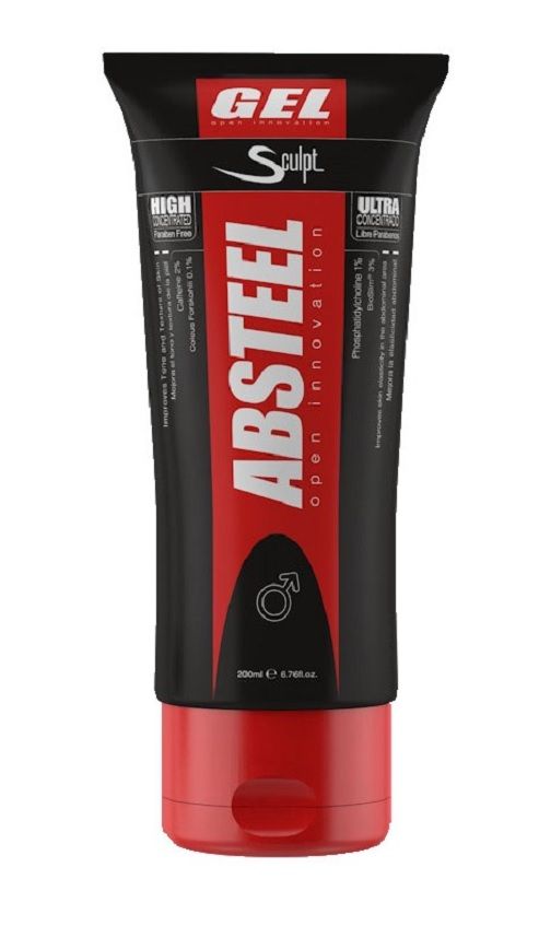 Оранжевый крем от целлюлита. Крема для обертывания живота. Жиросжигающие гели. ). Sculpt absteel (200 мл.