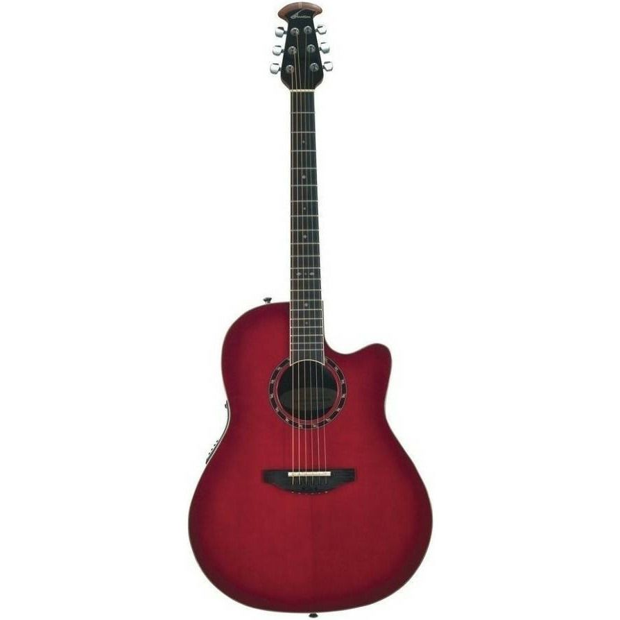 Ovation Электроакустическая гитара 2771AX-СBB-G Standard Balladeer Deep Contour Cutaway Cherry Cherry Burst 6-струнная, корпус Ель