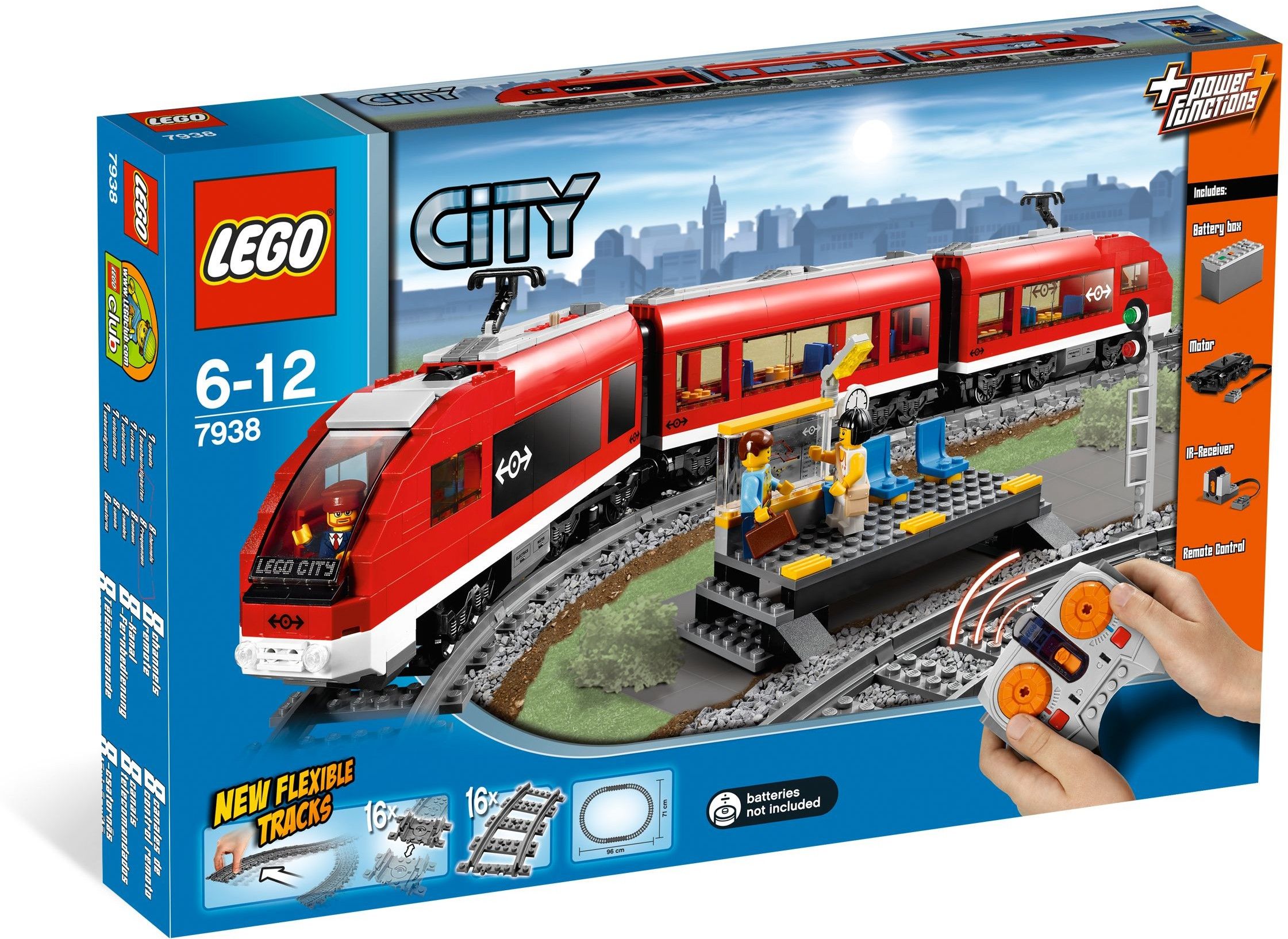 Lego city passenger train 7938 on sale