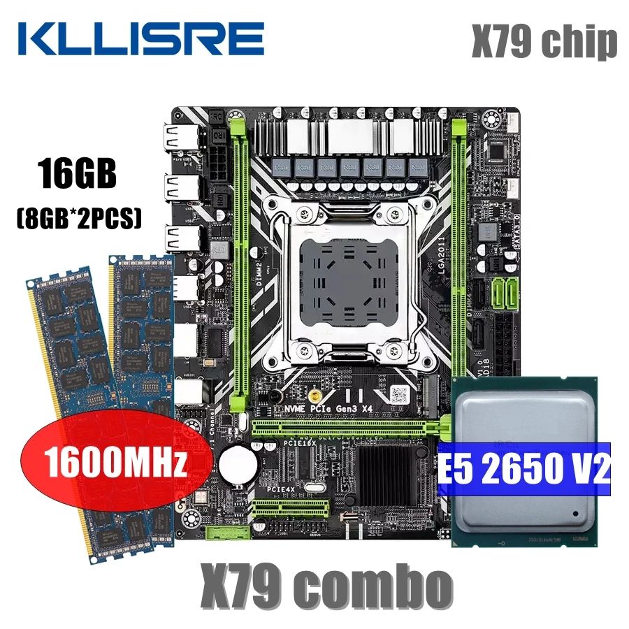 Комплект Материнской Платы Kllisre X79 купить на OZON по низкой цене