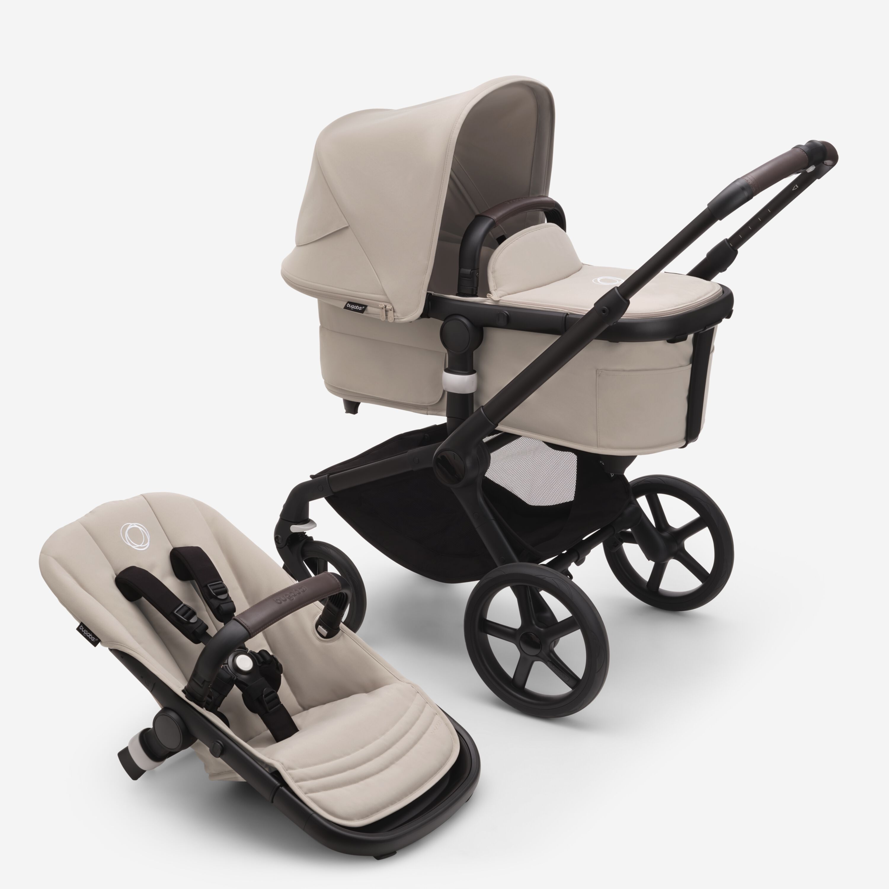 Коляска Bugaboo Fox 5 Black/desert taupe/desert taupe