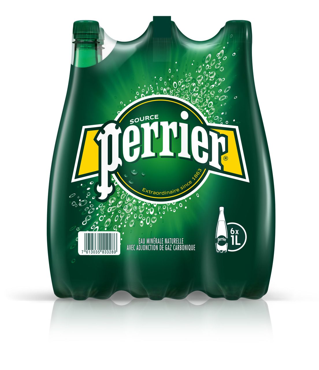 Perrier Вода Минеральная Газированная 1000мл. 6шт