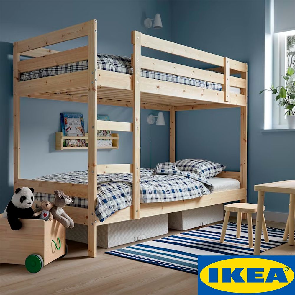 Двухъярусная кровать IKEA Кровать MYDAL / МИДАЛx97x157 см - купить по  выгодной цене в интернет-магазине OZON (1149738205)