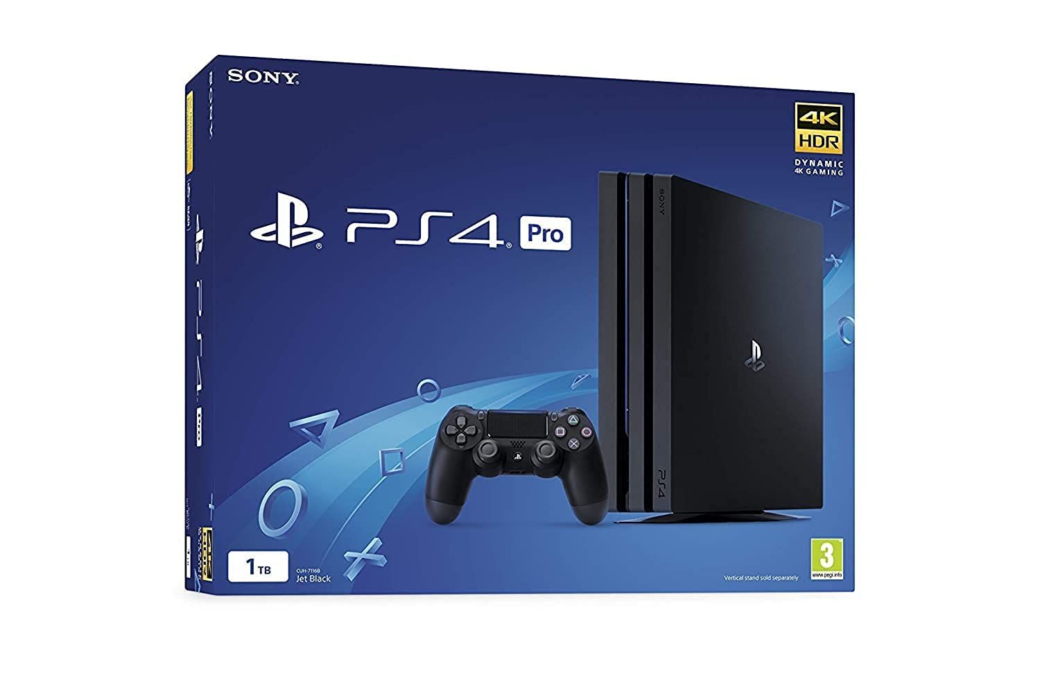 Sony PlayStation 4 Pro Консоль емкостью 1TB (PS4 Pro) Белая коробка без  внешней упаковки, без источника питания, читаемый CD-ROM (Used) Внешний вид  ...