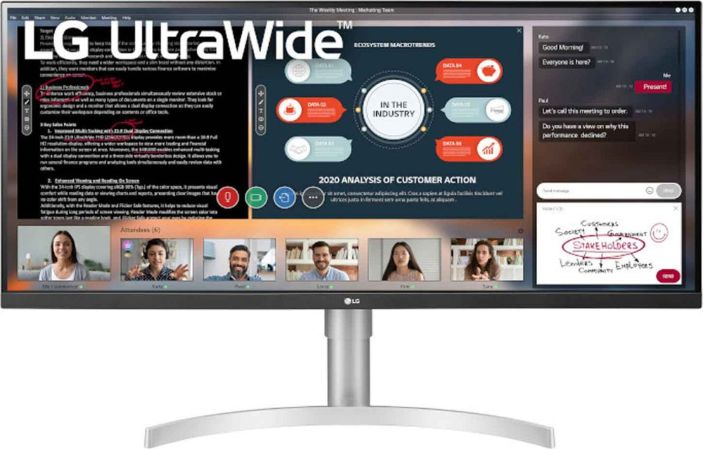 Монитор LG 34WN650-W 34\