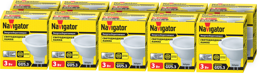 Лампочка Navigator NLL-MR16-3-230-4K-GU5.3, 3 Вт, Светодиодная #1