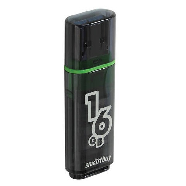 USB флэш-накопитель Glossy 16GB Black #1