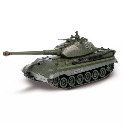 Игрушка танк радиоуправляемый для мальчиков Crossbot 1:24 King tiger, военная техника танки на радиоуправлении #1