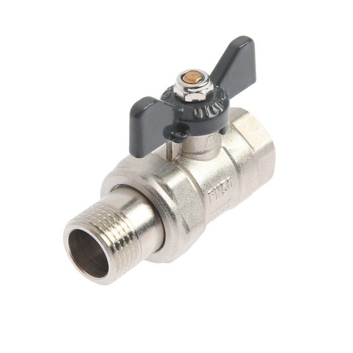 Кран шаровой AQUALINK, PN 50, внутренняя/наружная резьба 1/2", сгон ...