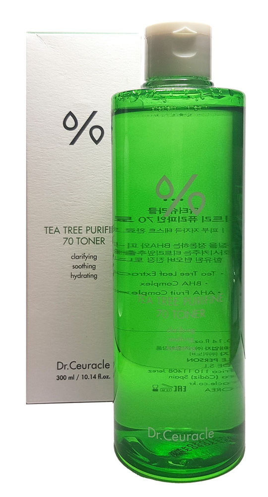 DR.CEURACLE Тонер с экстрактом чайного дерева Tea Tree Purifine 70 Toner, 300 мл  #1