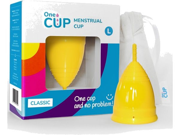 Менструальная чаша желтая OneCUP Classic yellow #1
