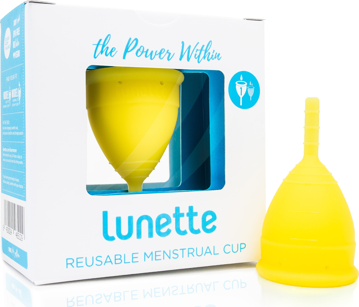 Менструальная чаша Lunette желтая Model 1 #1