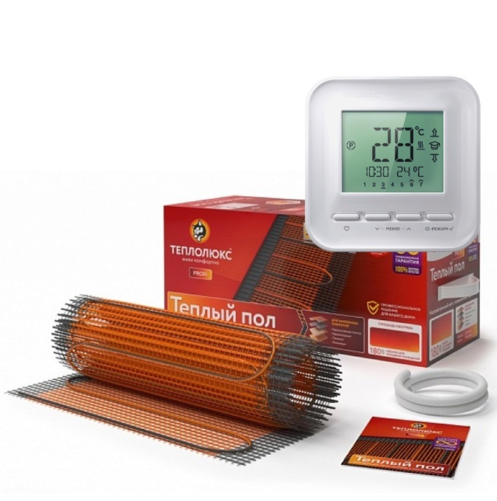 Теплый пол Теплолюкс ProfiMat 1620-9,0 м2 с термореулятором Теплолюкс ...