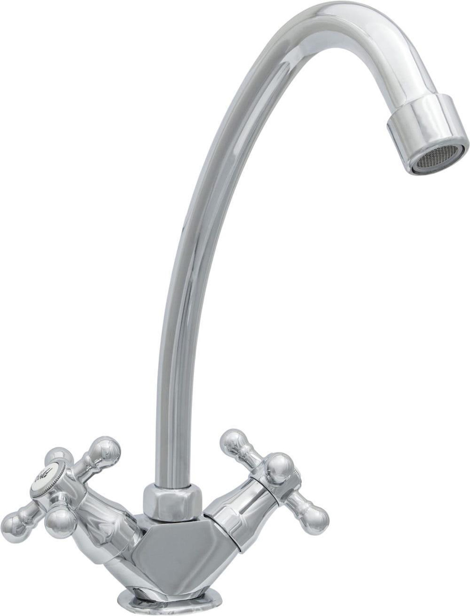 Смеситель кухня ЦС-СМ 12К М_Крест ЭКО керамика - купить в интернет ...