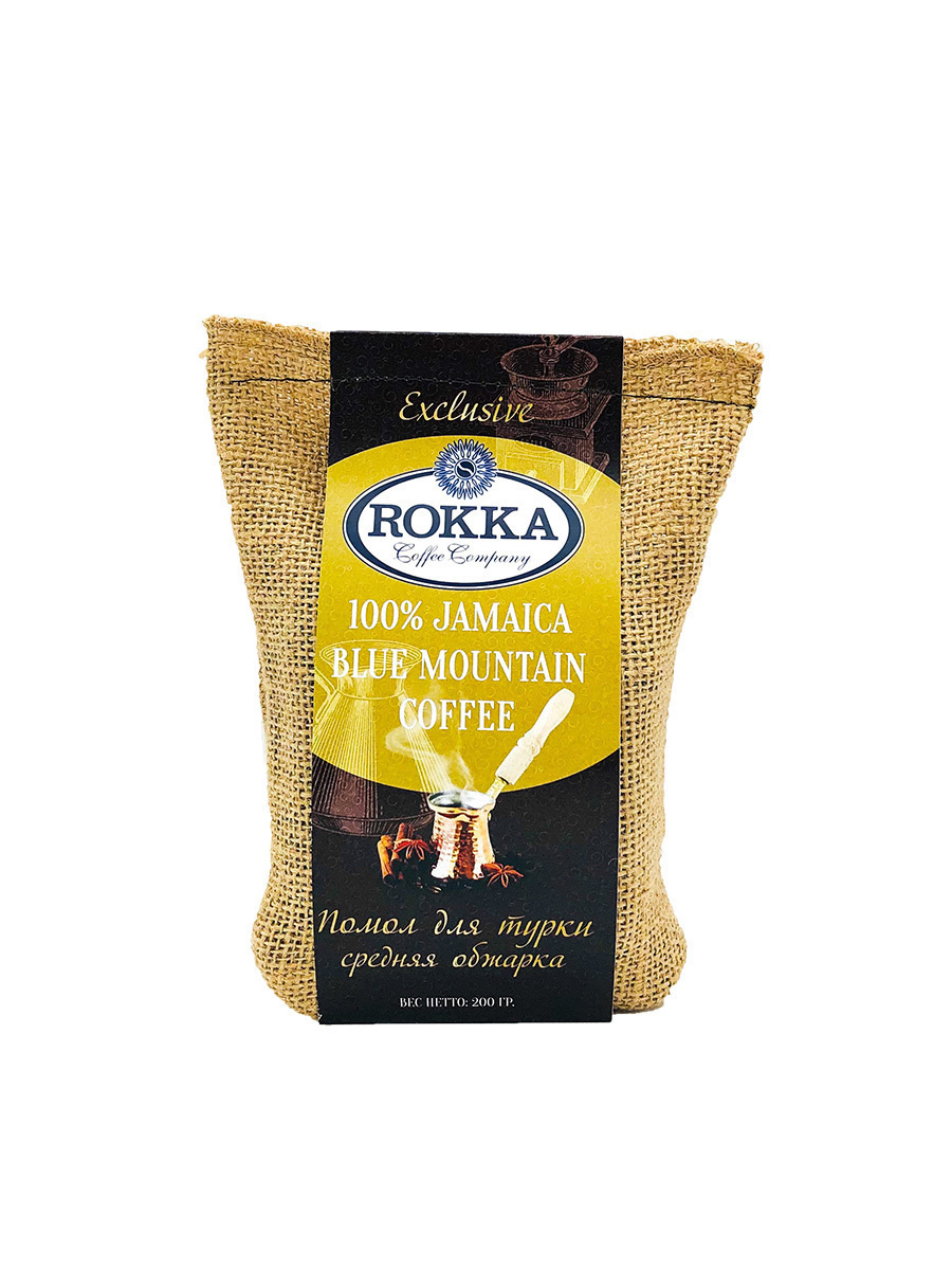 Кофе молотый "Рокка" 100% "Ямайка Блю Маунтин" 200 г. — купить в ...