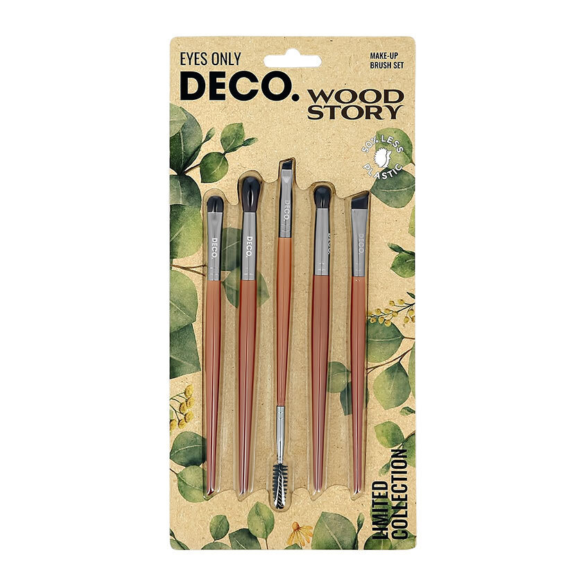 Набор кистей для макияжа глаз DECO. WOOD STORY 5 шт — купить в интернет ...