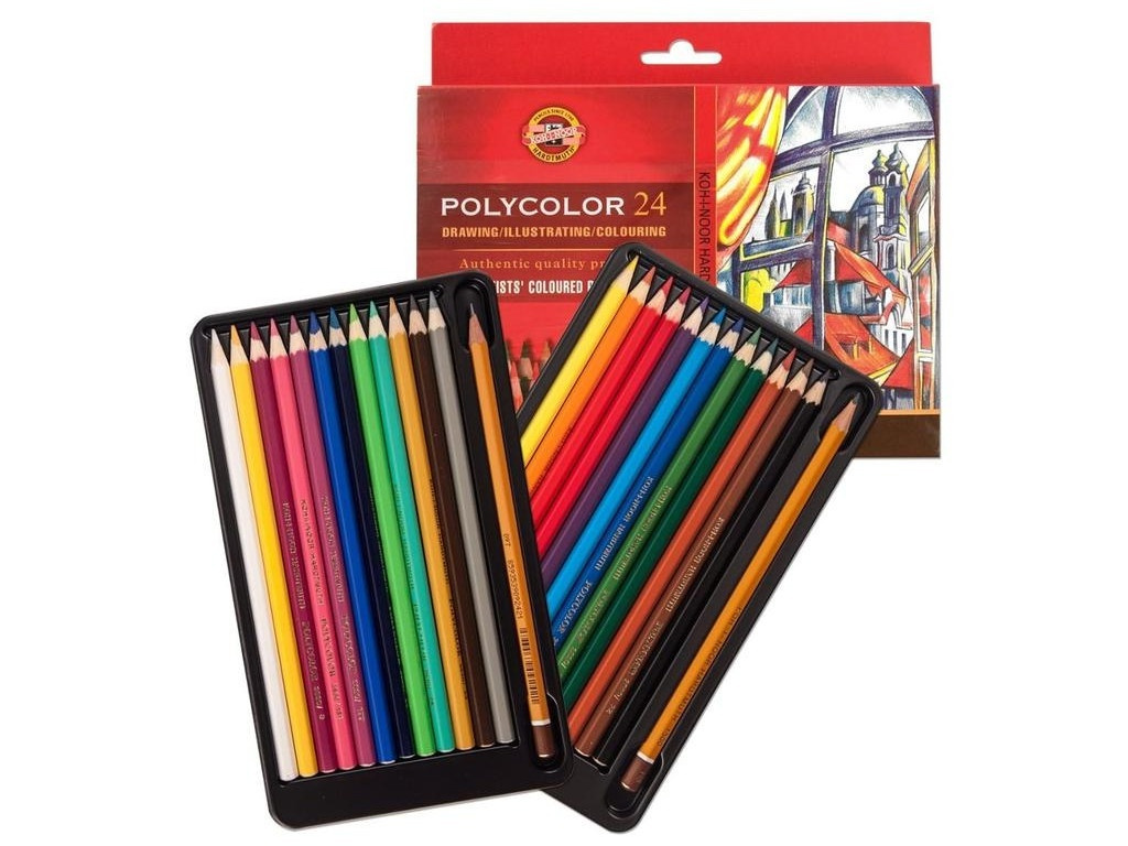 Карандаши цветные Koh-i-Noor Polycolor 24 цвета 3834024007KZ — купить в ...