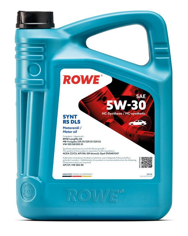 Моторное масло rowe 5w30