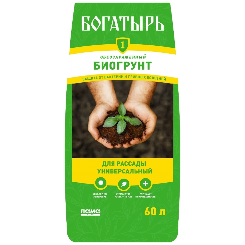 Грунт для рассады 60л Богатырь 1/45 Лама-торф 1 упаковка!! - купить по ...