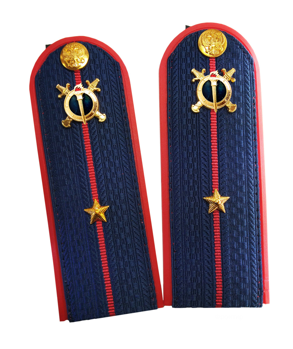 Погоны Младшего Лейтенанта Юстиции (МЮ) темно-синие пластиковые (с ...