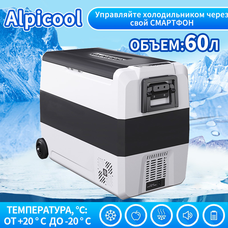 Автомобильный холодильник Alpicool T60 (60 л.) 12-24-220В — купить в ...