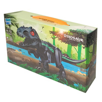 Интерактивная игрушка конструктор Динозавр со звуком Zuanma черный 29 см. Спонсорские товары