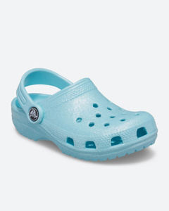 glitter blue crocs