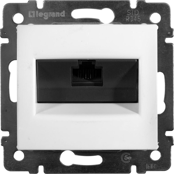 Механизм компьютерной розетки Legran valena RJ45 UTP категория 5е белый ...