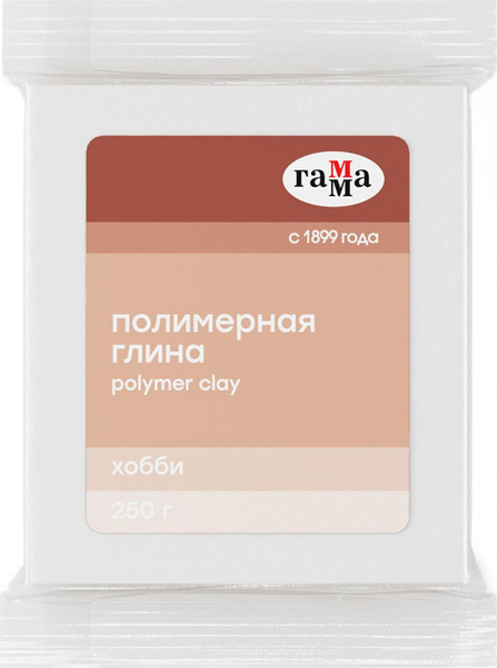 Полимерная глина для лепки/моделирования Гамма "Хобби", белый, 250г ...