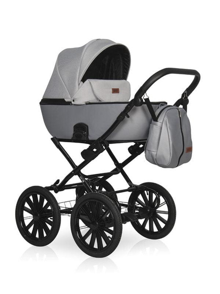 Коляска универсальная Riko Basic Ozon Shine Prestige 2 в 1 03 серый ...