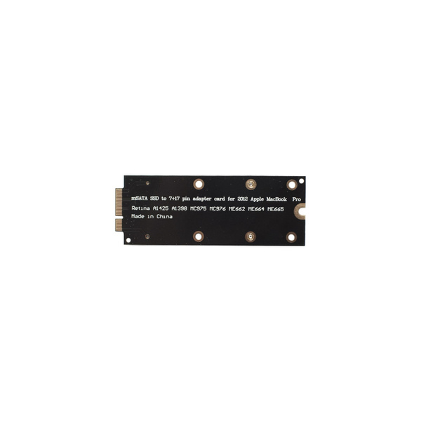 MSATA SSD To 7+17Pin Adapter Card For 2012 Pro Retina A1425 A1398 Mini Pci E Sata Ssd Converter Card