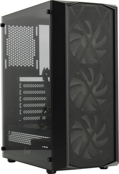 Powercase Компьютерный корпус X3 Mesh LED, черный - купить с доставкой ...