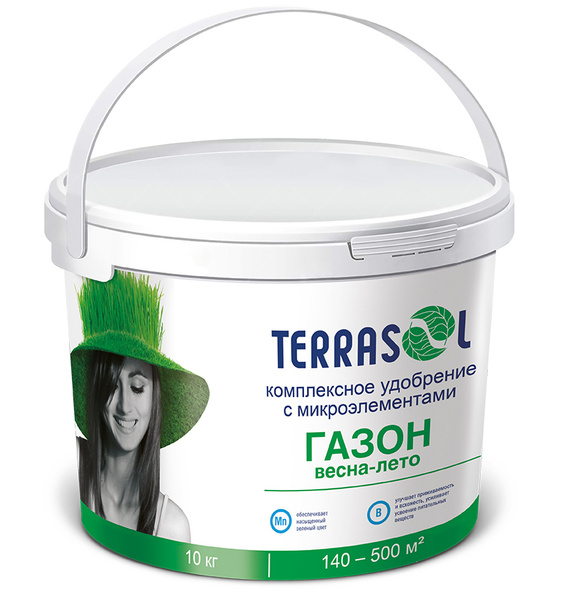 Удобрение минеральное Террасол для Газона весна-лето с микроэлементами ...