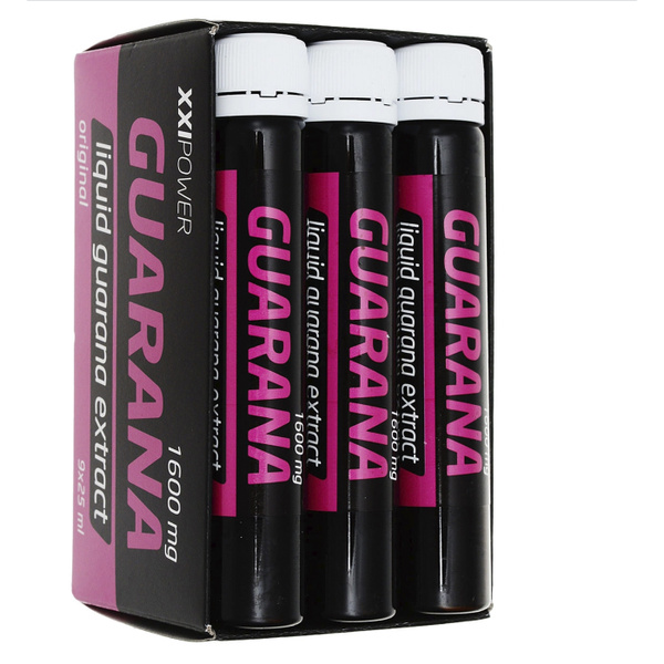 Энергетический напиток XXI Power "Guarana" с гуараной, 9 флаконов по 25