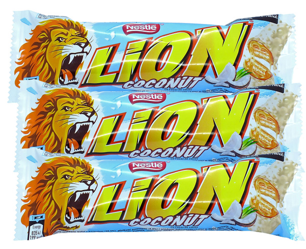 Шоколадный батончик Nestle Lion Coconut (Германия) 3 шт. по 40 гр ...