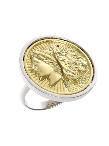 Spika Gold Кольцо Серебро родированное 960 пробы - купить с доставкой ...